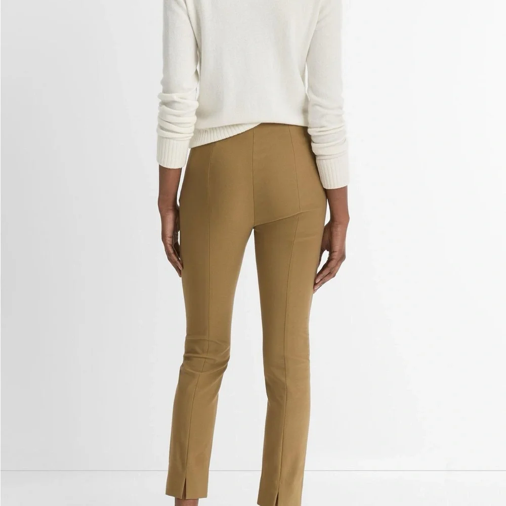 Vince Italian Cotton-Blend Stitch-Front Seam Legging - M Minimalist Luxury